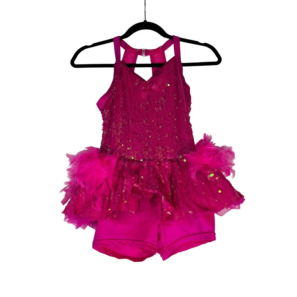 Flamingo Kids Feather Costume Tutu